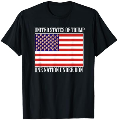 United States of Trump One-Nation Under Don Trump Flag 2024 T-Shirt - T-Shirt | Black