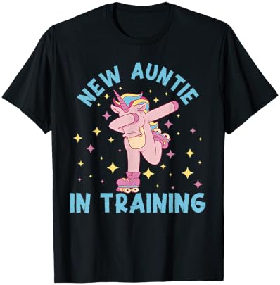 New Auntie In Training T-Shirt - T-Shirt | Black