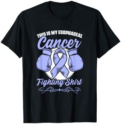 Esophagus Cancer Fighter Purple Esophageal Cancer Fighting T-Shirt - T-Shirt | Black