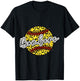BOMBERS Leopard Cheetah Softball Team Trendy Cute Womans Top T-Shirt - T-Shirt | Black