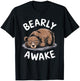 Bear Pajama Bearly Awake Sleep T-Shirt - T-Shirt | Black