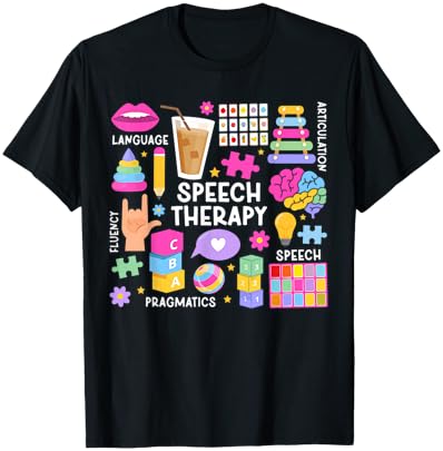 Speech Therapy SLP Speech Language Pathologist T-Shirt - T-Shirt | Black