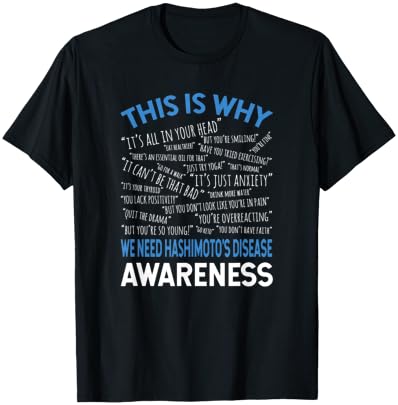 This Is Why We Need Hashimotos Disease Awareness T-Shirt - T-Shirt | Black